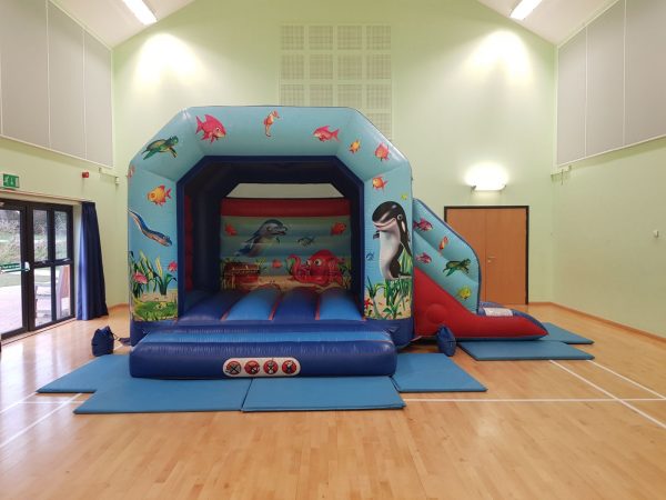 bouncy castle with slide hire