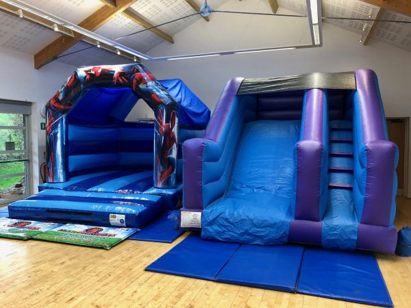 Spiderman Slide Bouncy Castle Hire South Hams